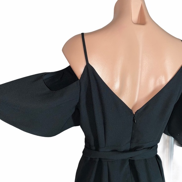 NEW Ann Taylor COLD SHOULDER FAUX WRAP DRESS 6 - Picture 9 of 15